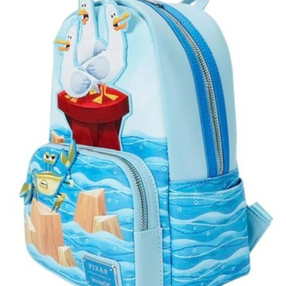 BACK IN STOCK! Loungefly Pixar Finding Nemo Mine Mine Mine TALKING Mini Backpack - Picture 2 of 5